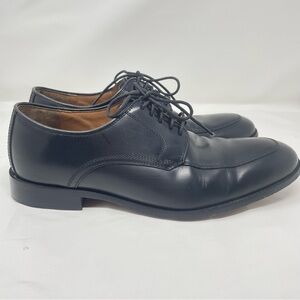 Johnston & Murphy Mens Dress Shoes Sz 9 D Black Leather Lace-up Sheepskin Insole